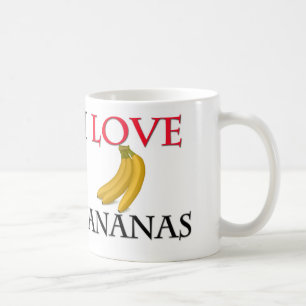 I Liebe-Bananen Kaffeetasse