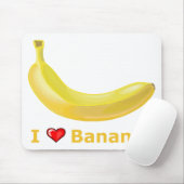 I Liebe-Bananen Mousepad (Mit Mouse)