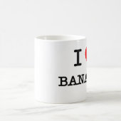 I Liebe BANANEN (Nahrung) Kaffeetasse (Mittel)