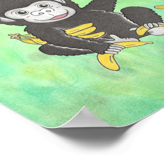 " I Liebe Bananen" Poster (Ecke)