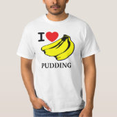 I Liebe-Bananen-Pudding T-Shirt (Vorderseite)