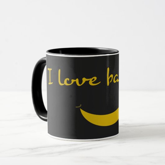 I Liebe-Bananen-Tasse Tasse (Vorderseite Links)