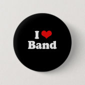 I Liebe Band Tshirt Button (Vorderseite)