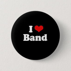 I Liebe Band Tshirt Button