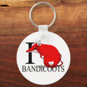 I Liebe Bandicoots Schlüsselanhänger (Vorderseite)