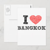 I Liebe Bangkok Postkarte (Vorne/Hinten)