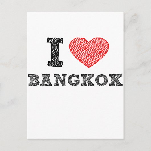 I Liebe Bangkok Postkarte (Vorderseite)