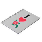 I Liebe Bangladesch - Karte für das vertikale Herz Notizblock (Linke Seite)