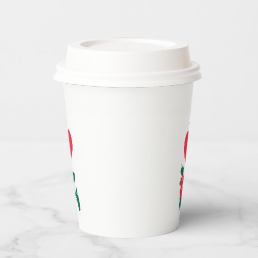 I Liebe Bangladesch - Karte für das vertikale Herz Pappbecher (Links)