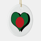 I Liebe Bangladesch Keramik Ornament (Rechts)