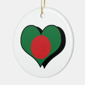 I Liebe Bangladesch Keramik Ornament (Links)