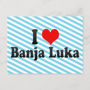 I Liebe Banja Luka, Bosnien und Herzegowina Postkarte