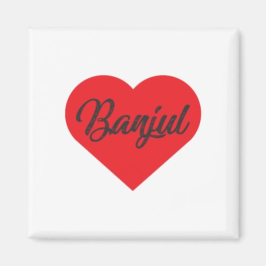 I Liebe Banjul - Gambia Magnet (Vorne)