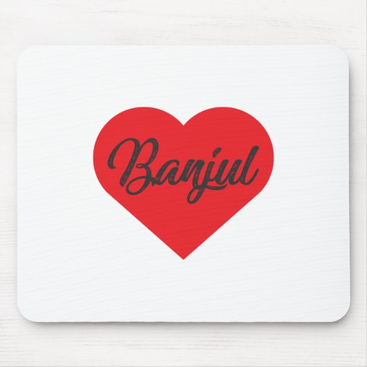 I Liebe Banjul - Gambia Mousepad (Vorne)