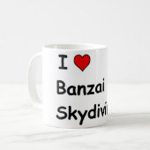 I Liebe Banzai Skydiving Kaffeetasse (Vorderseite Links)