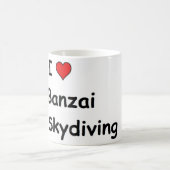 I Liebe Banzai Skydiving Kaffeetasse (Mittel)