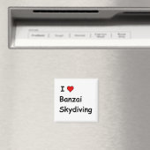 I Liebe Banzai Skydiving Magnet (In Situ (Geschirrspüler))
