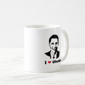 I Liebe Barack Obama Kaffeetasse (VorderseiteRechts)