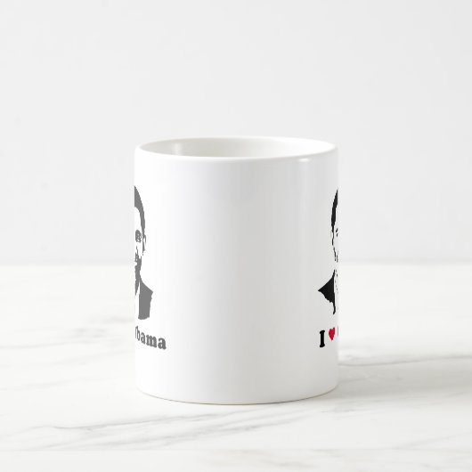 I Liebe Barack Obama Kaffeetasse (Mittel)