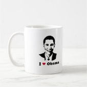 I Liebe Barack Obama Kaffeetasse (Links)