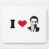I Liebe-Barack Obama T - Shirt Mousepad (Vorne)