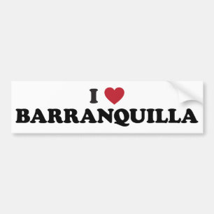 I Liebe Baranquilla Kolumbien Autoaufkleber