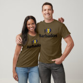 I Liebe Barbados Flag T-Shirt (Unisex)