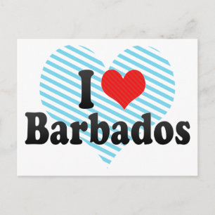 I Liebe Barbados Postkarte