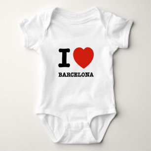 I Liebe Barcelona Baby Strampler