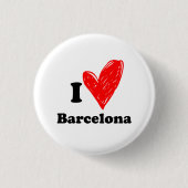 I Liebe Barcelona Button (Vorderseite)