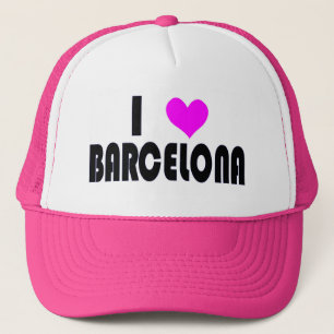I Liebe-Barcelona-Hut Truckerkappe