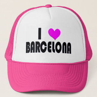 I Liebe-Barcelona-Hut Truckerkappe