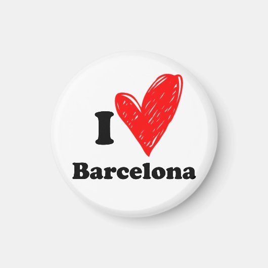 I Liebe Barcelona Magnet (Vorne)