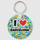I Liebe Barcelona Schlüsselanhänger (Vorderseite)