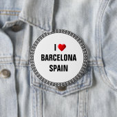 I LIEBE BARCELONA, SPANIEN BUTTON (Beispiel)