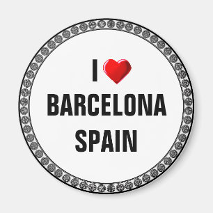 I LIEBE BARCELONA, SPANIEN MAGNET