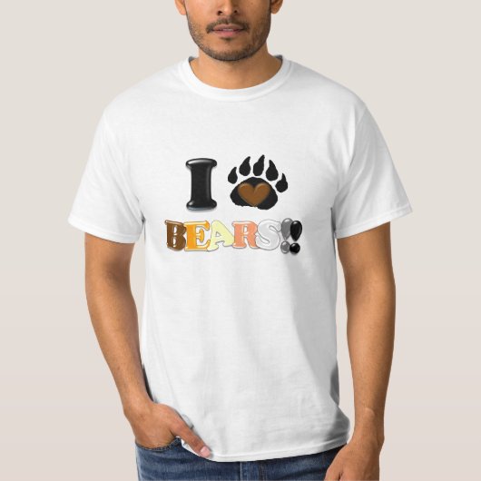 I Liebe-Bären!! (Wert-T-Shirt) T-Shirt (Vorderseite)