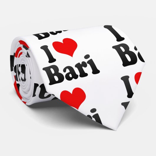 I Liebe Bari, Italien Krawatte (Gerollt)