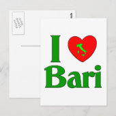 I Liebe Bari Italien Postkarte (Vorne/Hinten)