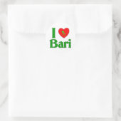 I Liebe Bari Italien Runder Aufkleber (Tasche)