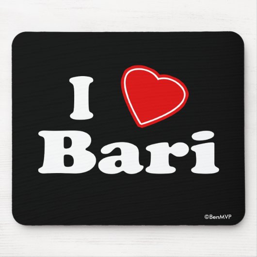 I Liebe Bari Mousepad (Vorne)