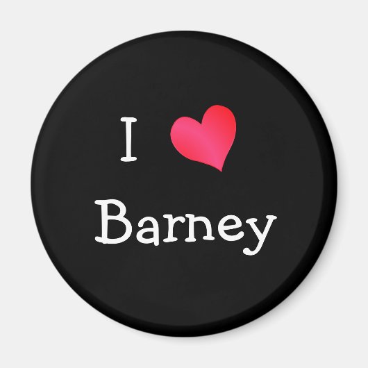 I Liebe Barney Magnet (Vorne)