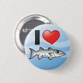 I Liebe Barracuda Button (Vorne & Hinten)