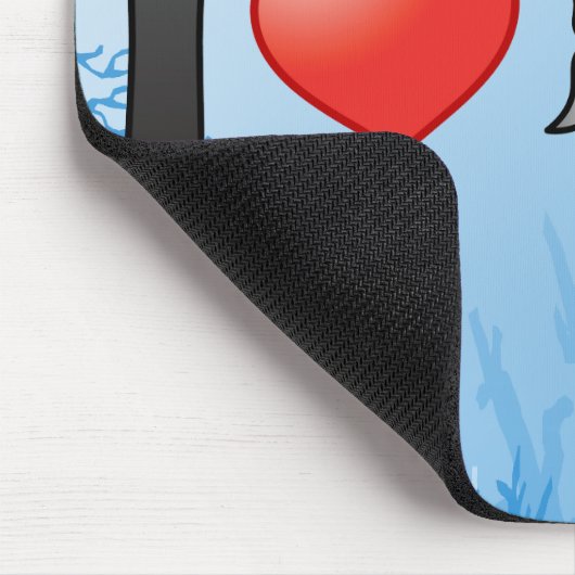 I Liebe Barracuda Mousepad (Ecke)