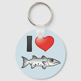 I Liebe Barracuda Schlüsselanhänger