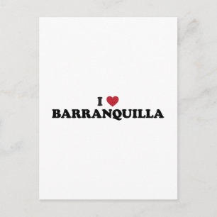 I Liebe Barranquilla Kolumbien Postkarte