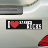 I Liebe Barred Rocks Autoaufkleber (Auf Auto)