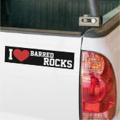 I Liebe Barred Rocks Autoaufkleber (Auf Lkw)