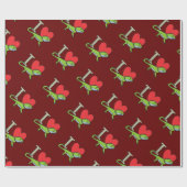 I Liebe Bartdrachen Geschenkpapier (Flach)