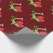 I Liebe Bartdrachen Geschenkpapier (Ecke)